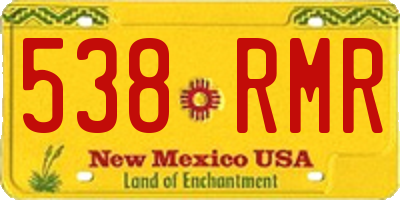 NM license plate 538RMR