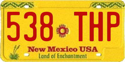 NM license plate 538THP