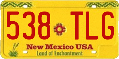 NM license plate 538TLG