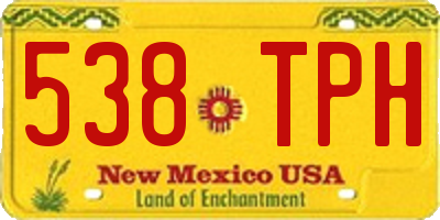 NM license plate 538TPH