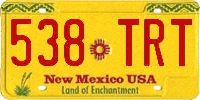 NM license plate 538TRT