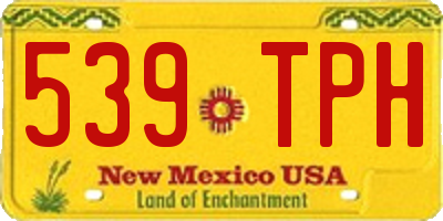 NM license plate 539TPH