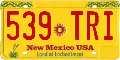 NM license plate 539TRI