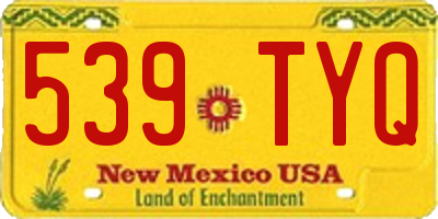 NM license plate 539TYQ