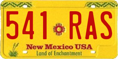 NM license plate 541RAS