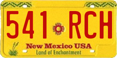 NM license plate 541RCH