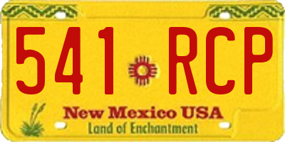 NM license plate 541RCP