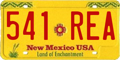 NM license plate 541REA