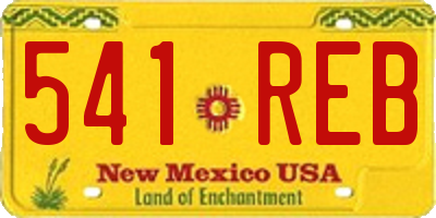 NM license plate 541REB