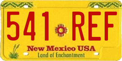 NM license plate 541REF