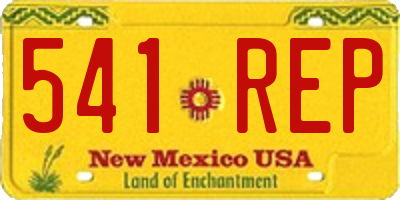 NM license plate 541REP
