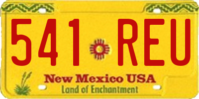 NM license plate 541REU