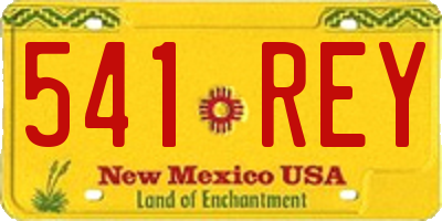 NM license plate 541REY