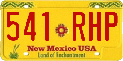 NM license plate 541RHP