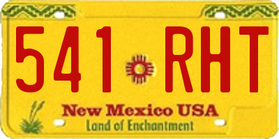 NM license plate 541RHT