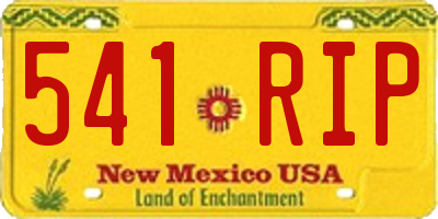 NM license plate 541RIP