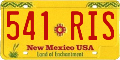 NM license plate 541RIS