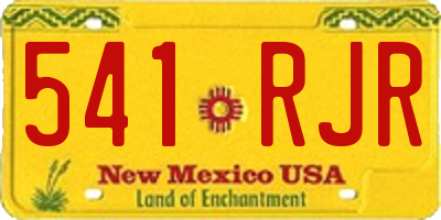 NM license plate 541RJR