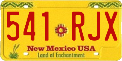 NM license plate 541RJX