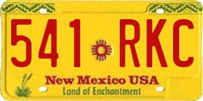 NM license plate 541RKC