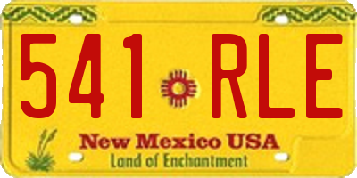 NM license plate 541RLE