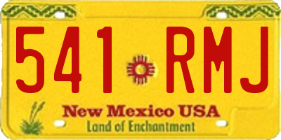 NM license plate 541RMJ