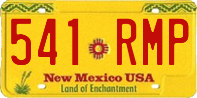 NM license plate 541RMP