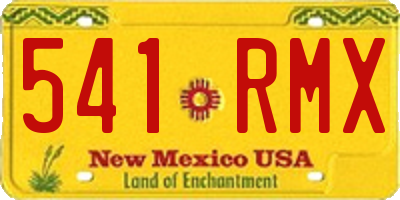 NM license plate 541RMX