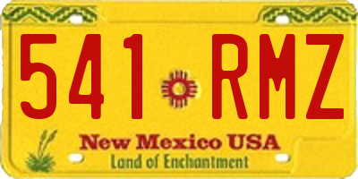 NM license plate 541RMZ