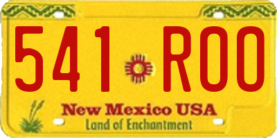NM license plate 541ROO