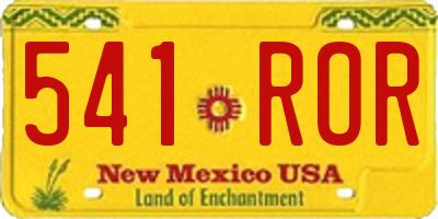 NM license plate 541ROR