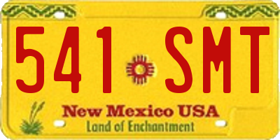 NM license plate 541SMT