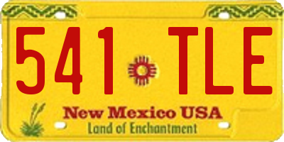 NM license plate 541TLE