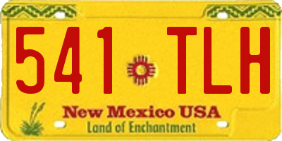 NM license plate 541TLH