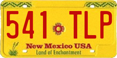 NM license plate 541TLP