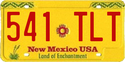 NM license plate 541TLT