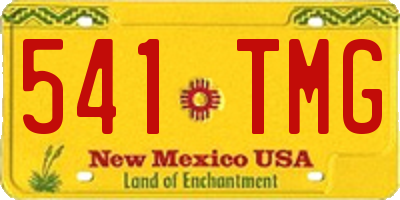 NM license plate 541TMG
