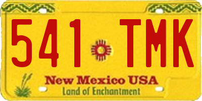 NM license plate 541TMK