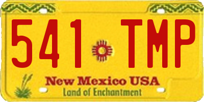 NM license plate 541TMP