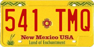 NM license plate 541TMQ