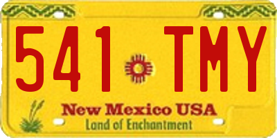 NM license plate 541TMY