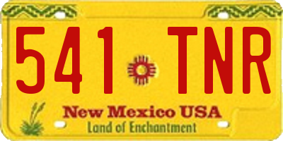 NM license plate 541TNR