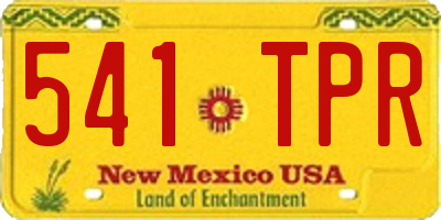 NM license plate 541TPR