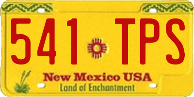 NM license plate 541TPS