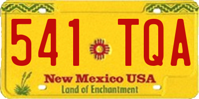 NM license plate 541TQA