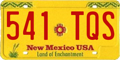 NM license plate 541TQS