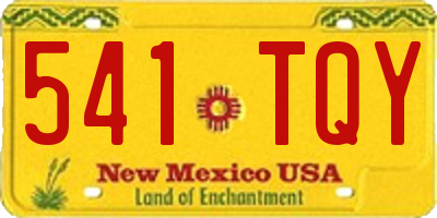 NM license plate 541TQY