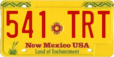 NM license plate 541TRT