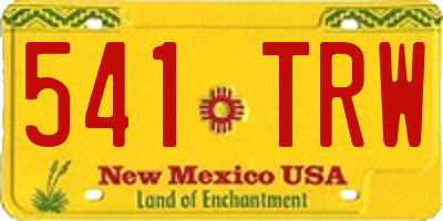 NM license plate 541TRW