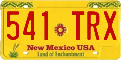 NM license plate 541TRX
